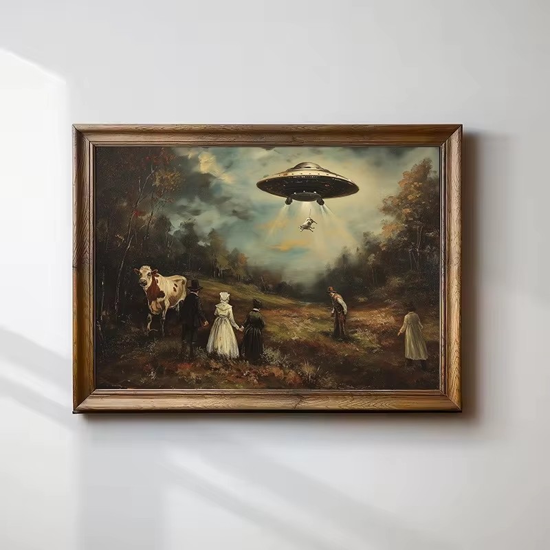 Star Map Poster - Affiche murale vintage, humoristique et surrealiste,