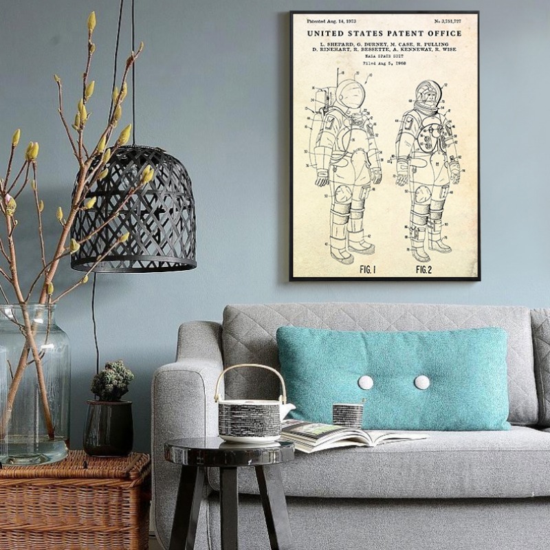 Soucoupe volante Vintage, plan - Star Map Poster avis et prix